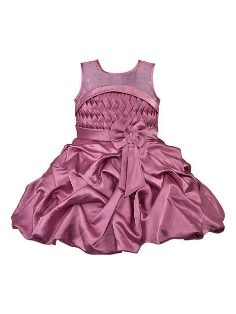 

Wish Karo Girls Purple Embellished Fit and Flare Dress