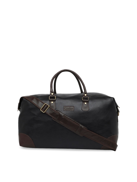 

GEPACK by BagsRUs Unisex Black & Brown Solid Travel Duffel Bag