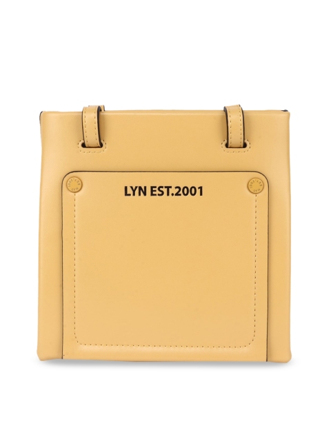

LYN Yellow Solid Shoulder Bag