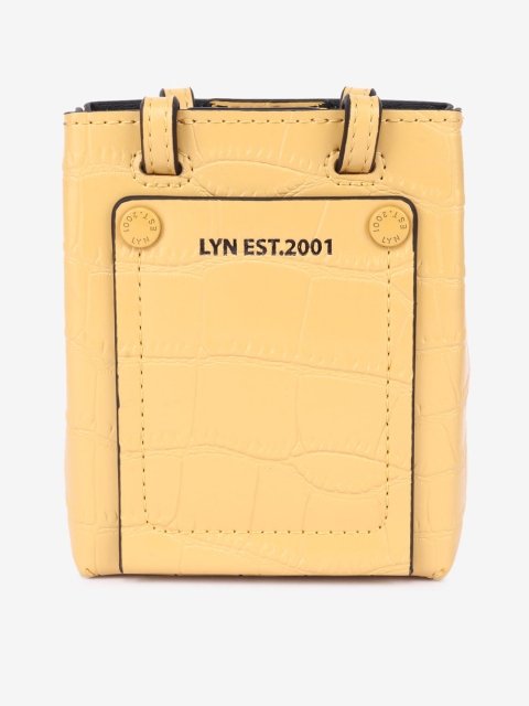

LYN Yellow Solid Tote Bag