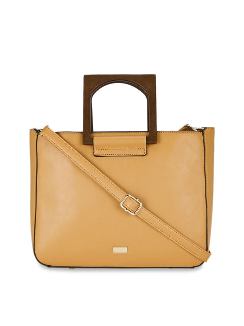 

AND Yellow Solid Handheld Bag