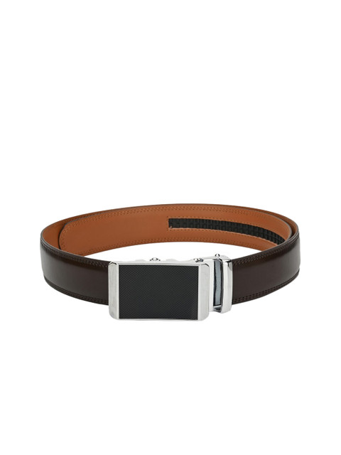 

Pacific Gold Men Coffee Brown Solid Belt