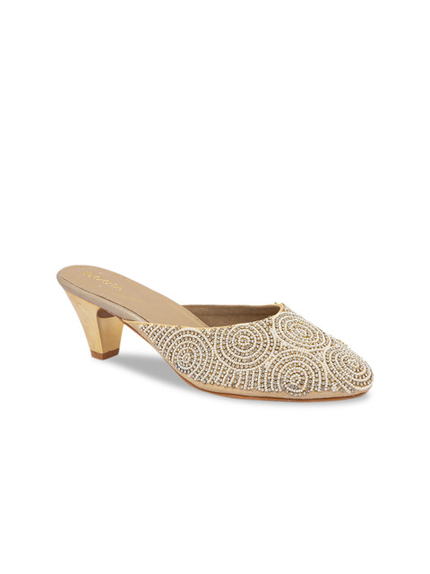 

Rocia Women Gold-Toned Embellished Mules