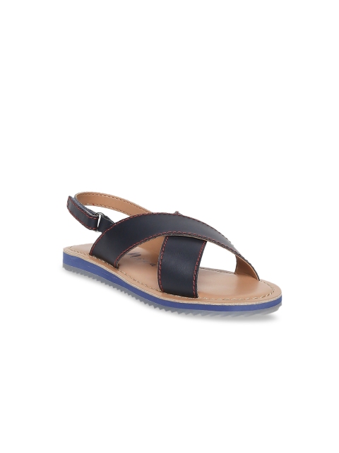 

Aria Nica Boys Navy Blue Leather Comfort Sandals