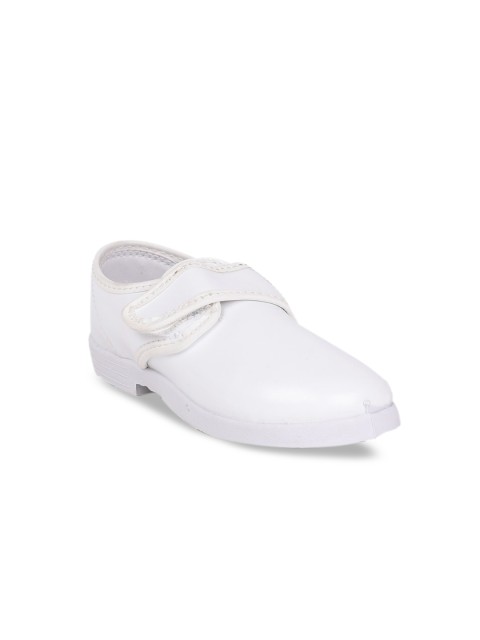 

Bata Boys White Solid Loafers