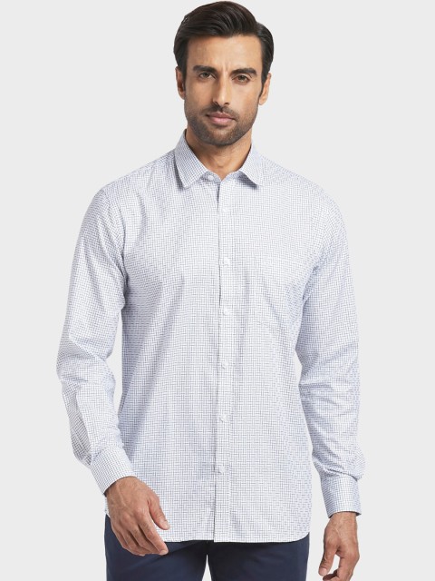 

ColorPlus Men Blue & Black Regular Fit Printed Casual Shirt