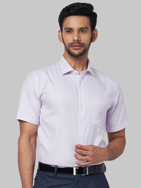 

Park Avenue Men Lavender Regular Fit Self Design Formal Shirt