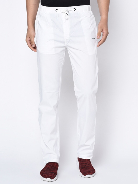 

Octave Men White Solid Track Pants