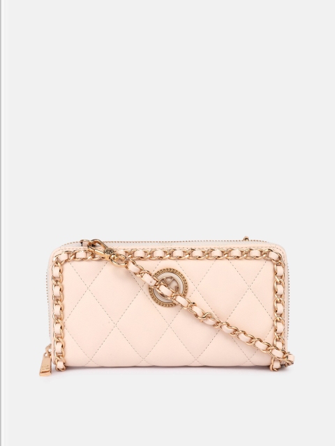 

LYN Cream-Coloured Embellished Sling Bag