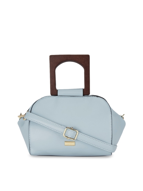 AND Blue Solid Handheld Bag