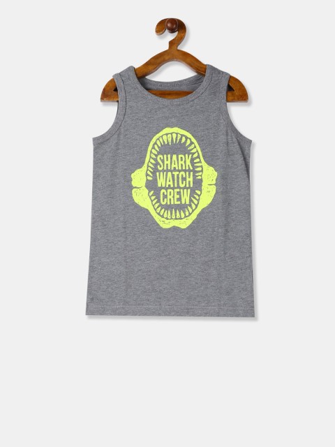 

The Childrens Place Boys Grey Printed Round Neck T-shirt