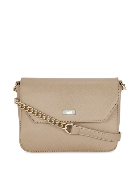 

AND Beige Solid Sling Bag