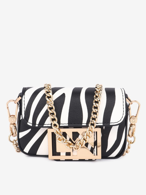 

LYN Black Printed Sling Bag