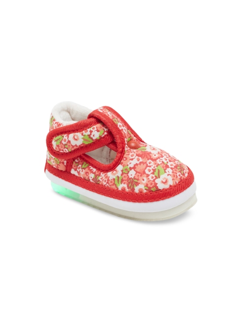 

CHiU Unisex Kids Red Slip-On Sneakers With LED Light & Music Sound