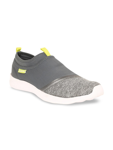 

Power Men Grey Textile Walking Shoes