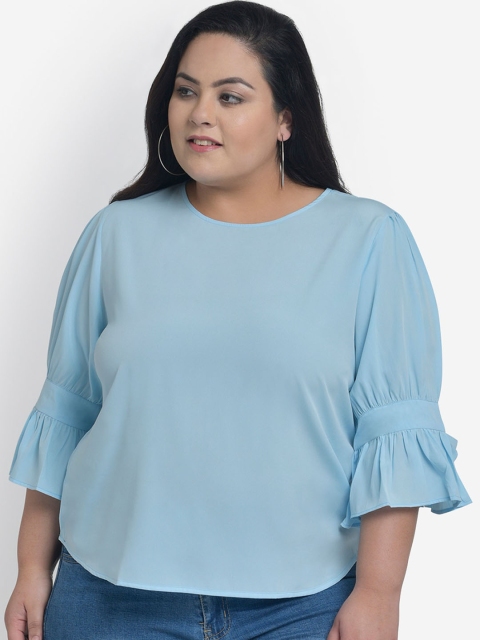 Martini Women Blue Solid Top