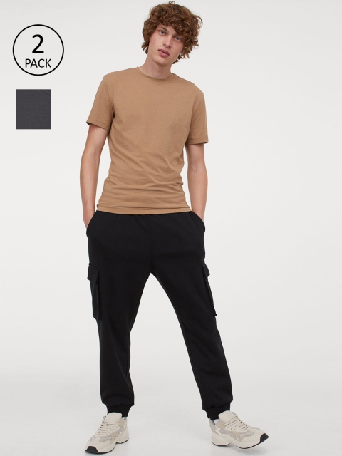 

H&M Men 2-pack THERMOLITE T-shirts, Brown