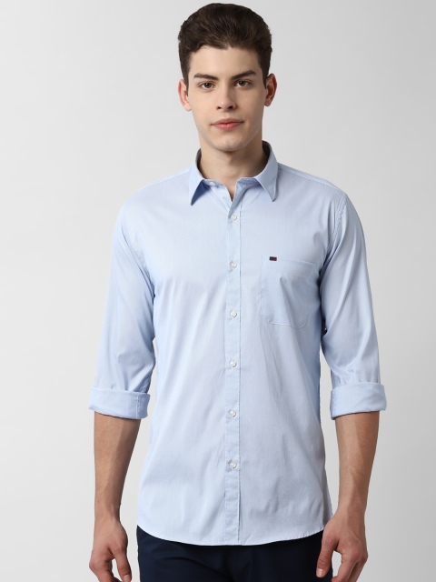 

Peter England Casuals Men Blue Slim Fit Solid Casual Shirt
