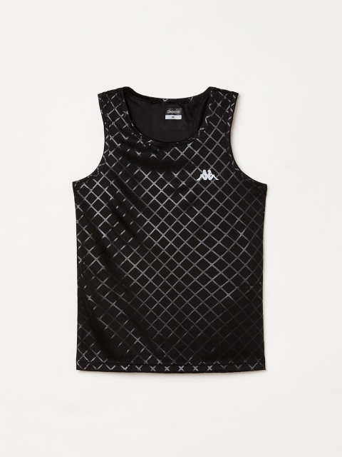 

Kappa Girls Black Self Design Top