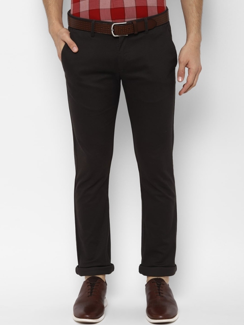 

Allen Solly Men Brown Slim Fit Solid Regular Trousers