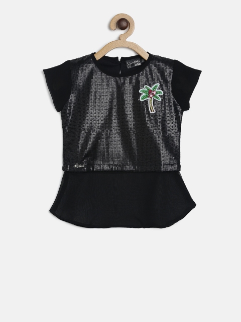 

Actuel Girls Black Embellished Top