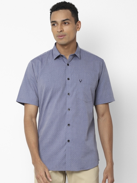 

Allen Solly Men Blue Regular Fit Self Design Casual Shirt