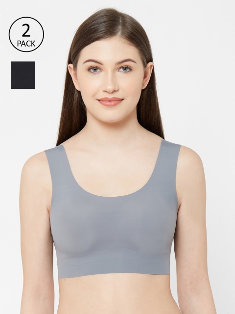 

Juliet Pack Of 2 Solid Non-Wired Lightly Padded Everyday Bras 010004900015677, Grey