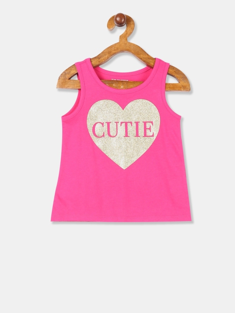 

The Childrens Place Girls Pink Printed Tank Top