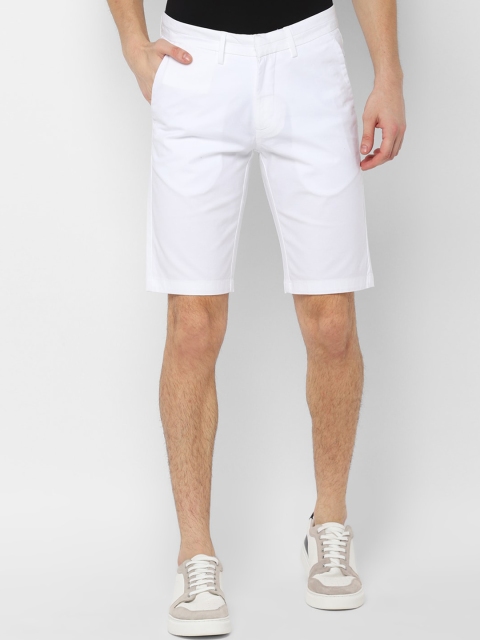 

Allen Solly Men White Solid Slim Fit Regular Shorts