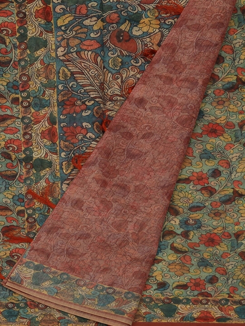 

Pothys Green Printed Pure Cotton Saree