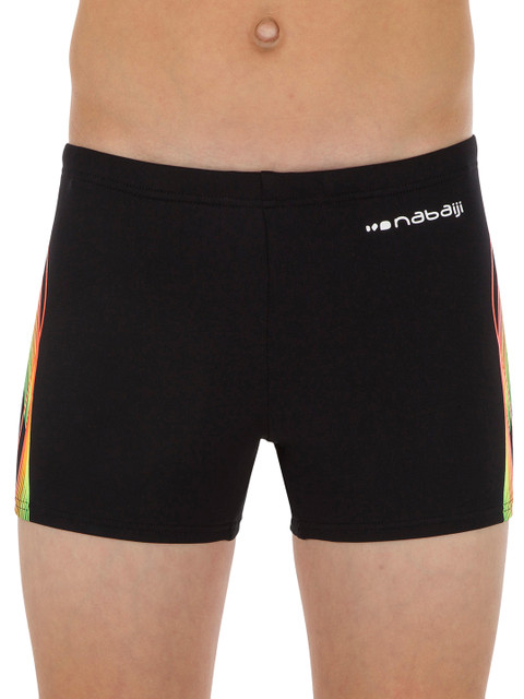 

Nabaiji By Decathlon Kids Black Printed Swim Shorts