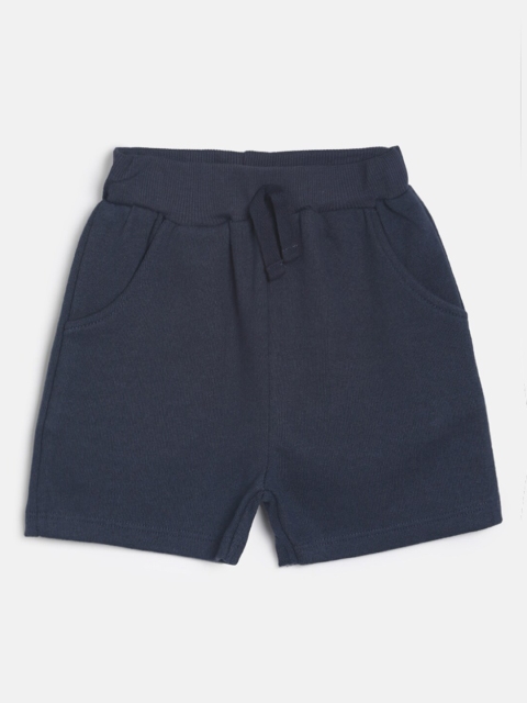 

MINI KLUB Boys Blue Solid Regular Fit Regular Shorts