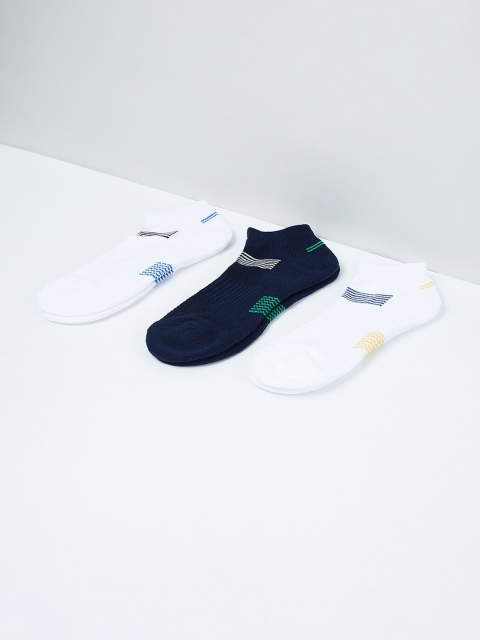 

max Men Pack of 3 Assorted Ankle-Length Socks