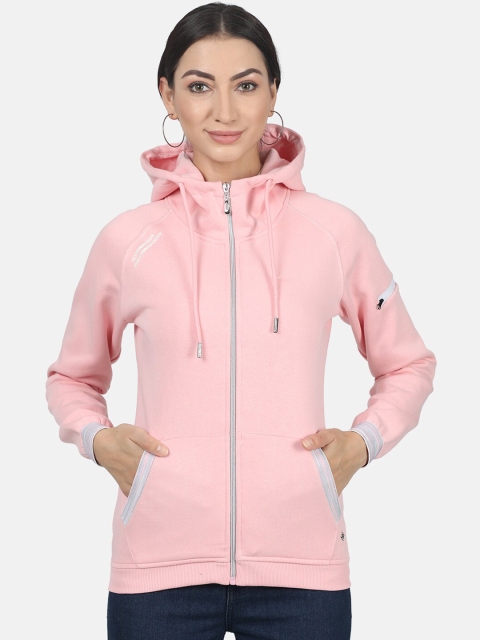 

Monte Carlo Women Pink Solid Hooded Sweatshirt