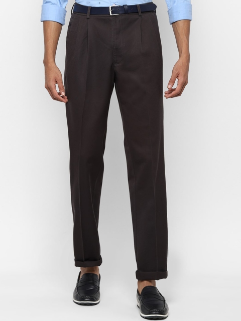 

Allen Solly Men Black Regular Fit Solid Regular Trousers