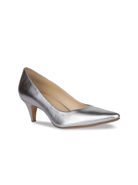 

Naturalizer Women Silver-Toned Embellished Pumps