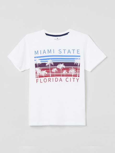 

Fame Forever by Lifestyle Boys White Printed Round Neck T-shirt