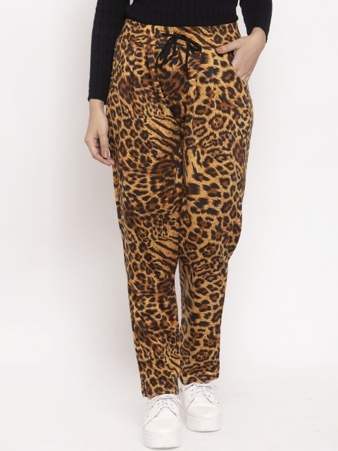 

Global Republic Women Brown Printed Track Pant