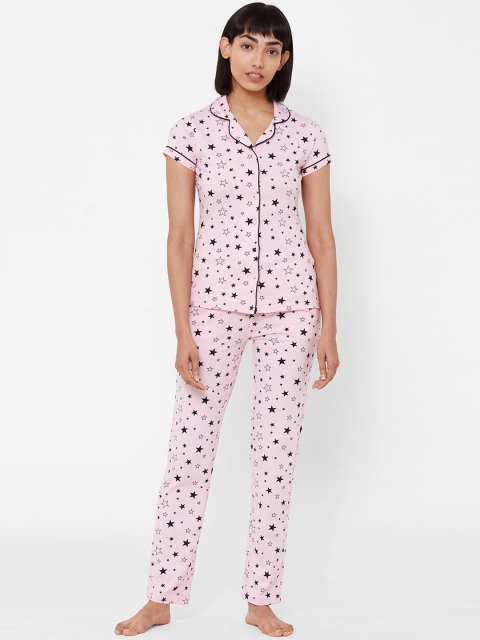 

Sweet Dreams Women Pink Printed Night suit