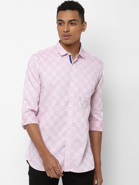 

Allen Solly Men Pink Regular Fit Checked Casual Shirt