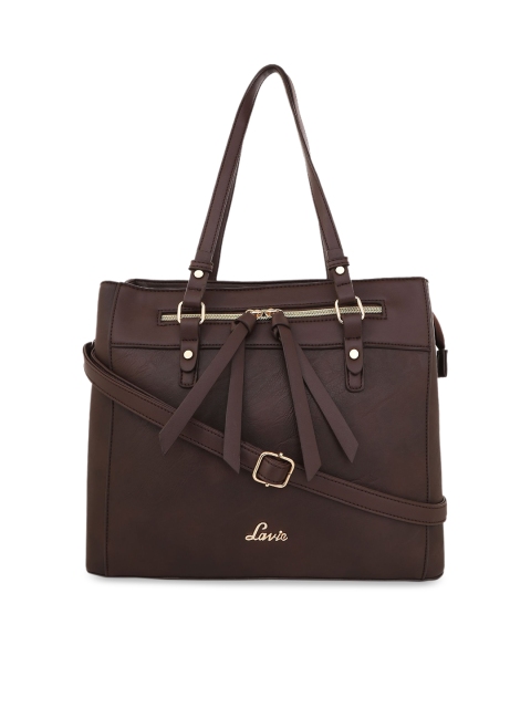 

Lavie Brown Solid Shoulder Bag