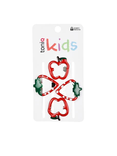 

Toniq Kids Girls Red Set of 4 Tic Tac Hair Clip