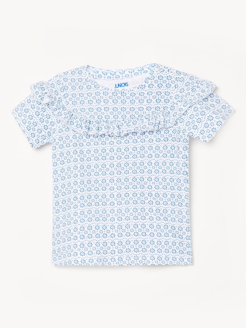 

Juniors by Lifestyle Girls White Printed Top