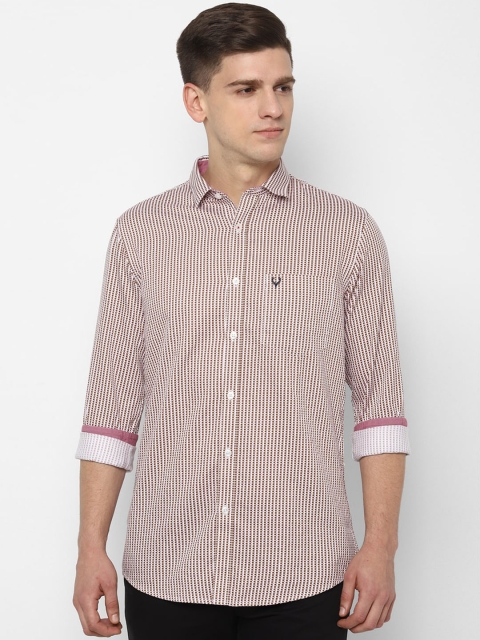 

Allen Solly Men White & Brown Regular Fit Printed Casual Shirt