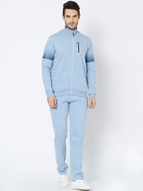 Sweet Dreams Men Blue Solid Tracksuit