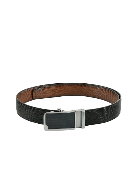 

Kastner Men Black & Brown Textured Reversible Belt