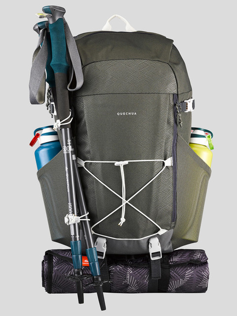 

Quechua By Decathlon Unisex Olive Green Solid Backpack