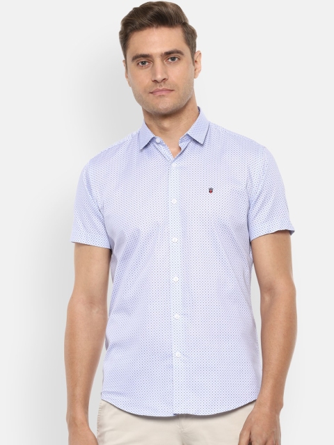 

Louis Philippe Jeans Men Blue Slim Fit Printed Casual Shirt
