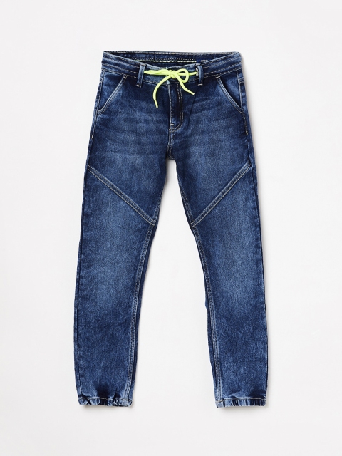 

Fame Forever by Lifestyle Boys Navy Blue Regular Fit Mid-Rise Clean Look Jeans
