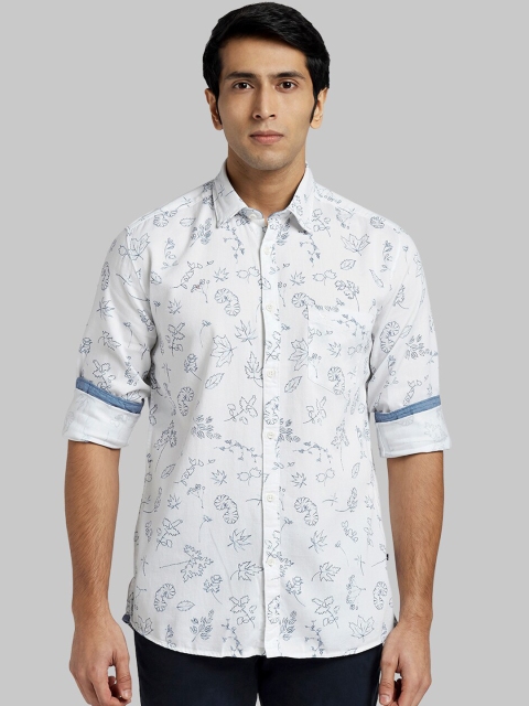 

Parx Men White Regular Fit Printed Casual Shirt